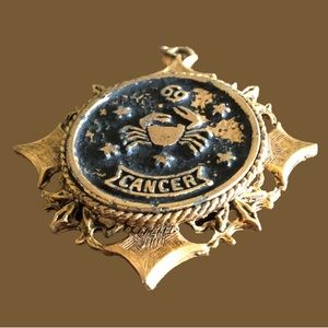 Rare Vintage Cancer Zodiac Pendant